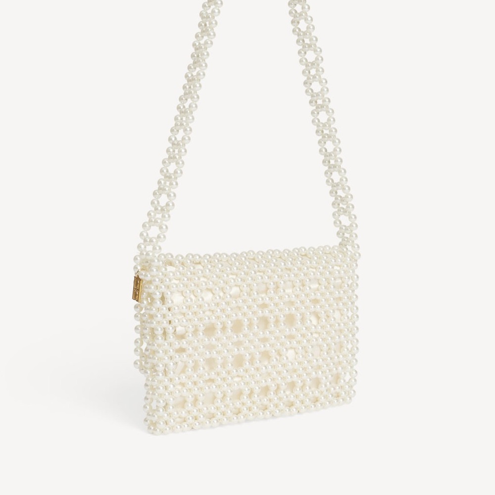 By Malene Birger Pearl Embellished Chaklo Bag